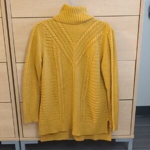 Kensie Mustard Cowl Neck Sweater